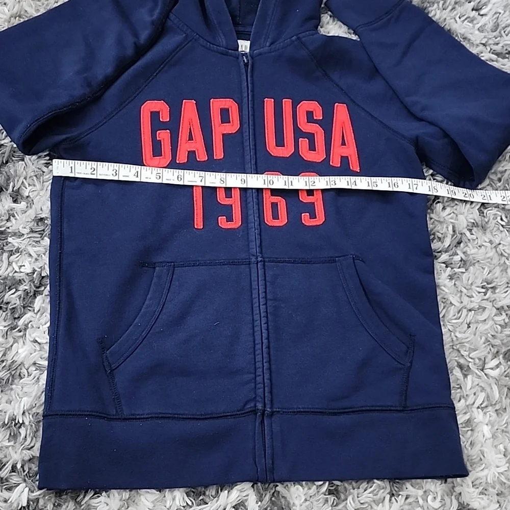 Gap Kids Dark Blue Full Zip Hoodie Sweatshirt Jacket